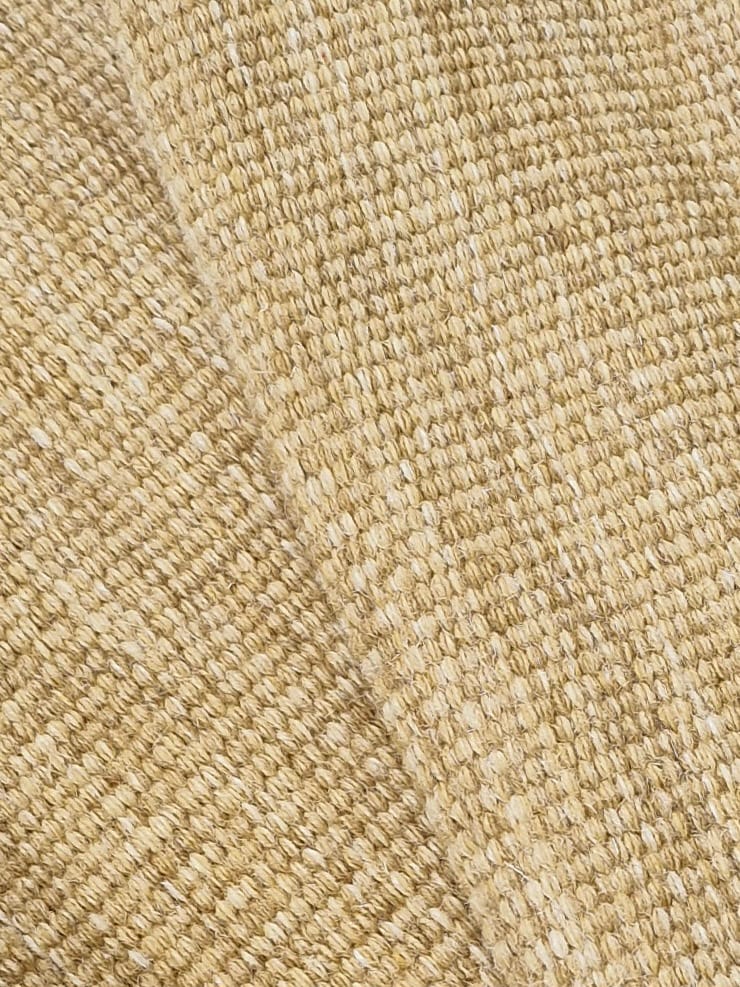 Birka Uldtæppe Rektangulært 75x230 cm - Okker - Tekstiler - Tæpper - Moderne tæppe - Uldtæppe