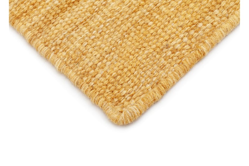 Birka Uldtæppe Rektangulært 75x230 cm - Okker - Tekstiler - Tæpper - Moderne tæppe - Uldtæppe