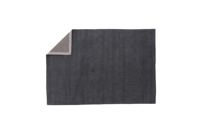 Bjurå Tæppe 160x230 cm - Mørkegrå - Uldtæppe - Håndvævede tæpper