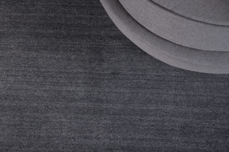 Bjurå Tæppe 250x350 cm - Mørkegrå - Uldtæppe - Håndvævede tæpper