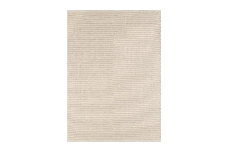 Dalarö Uldtæppe 140x200 cm - Hvid - Tekstiler - Tæpper - Moderne tæppe - Uldtæppe