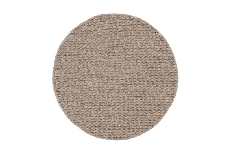 Dalarö Uldtæppe 160 cm Rund - Hør - Tekstiler - Tæpper - Moderne tæppe - Uldtæppe