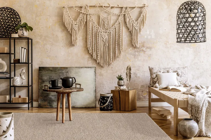 Dalarö Uldtæppe 240x340 cm - Hør - Tekstiler - Tæpper - Moderne tæppe - Uldtæppe