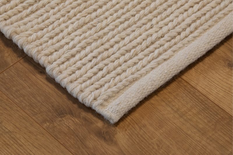 Dalarö Uldtæppe 300x400 cm - Hvid - Tekstiler - Tæpper - Moderne tæppe - Uldtæppe