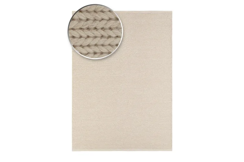 Dalarö Uldtæppe 300x400 cm - Hvid - Tekstiler - Tæpper - Moderne tæppe - Uldtæppe