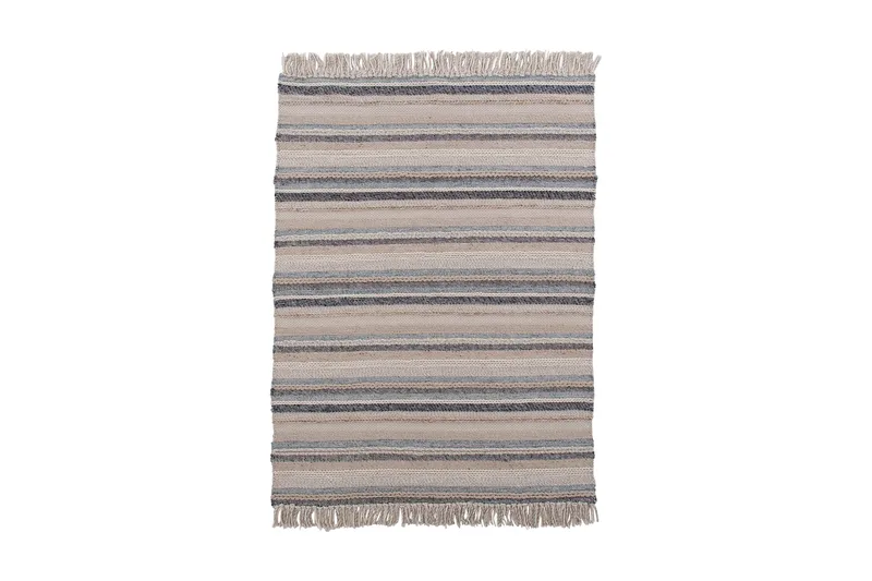 Gudha Uld tæppe 200x300 cm, Beige/Blå