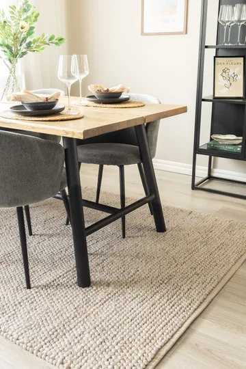 Håndvævet tæppe KM Home Bubble 300x400 cm Sand - Sand - Tekstiler - Tæpper - Moderne tæppe - Uldtæppe