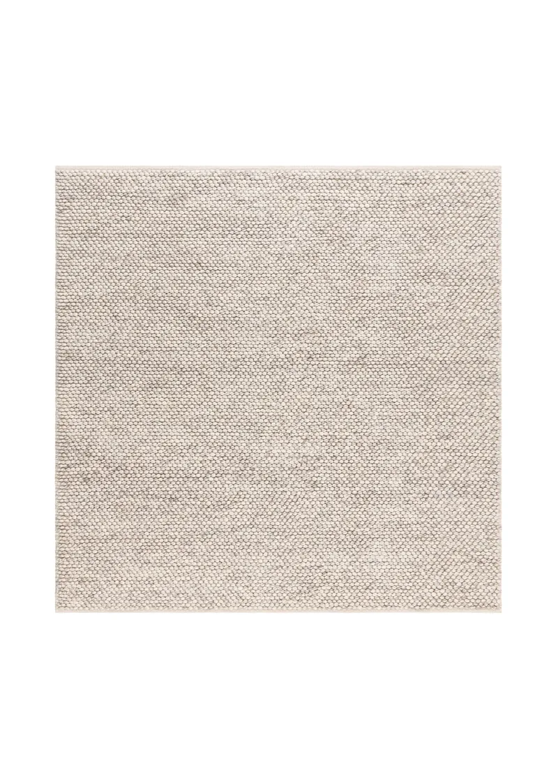 Håndvævet tæppe KM Home Bubble Kvadrat 200x200 cm IvoryMelange, IvoryMelange