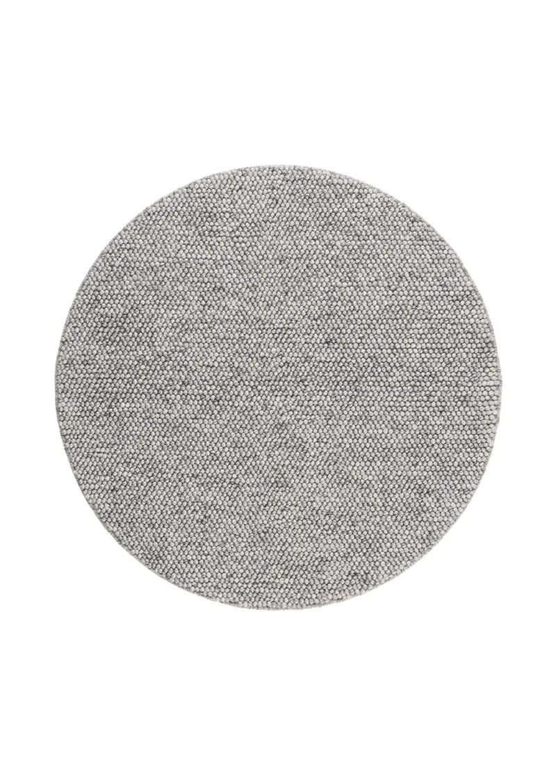 Håndvævet tæppe KM Home Bubble Rund 300x300 cm Grå, grå