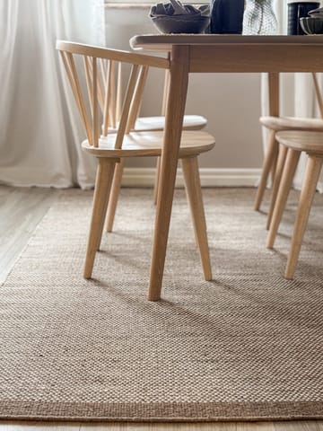 Håndvævet tæppe KM Home Sandhamn 300x400 cm Mørk hør - Mørk hør - Tekstiler - Tæpper - Moderne tæppe - Uldtæppe