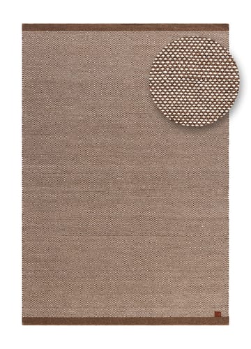 Håndvævet tæppe KM Home Sandhamn 300x400 cm Mørk hør - Mørk hør - Tekstiler - Tæpper - Moderne tæppe - Uldtæppe