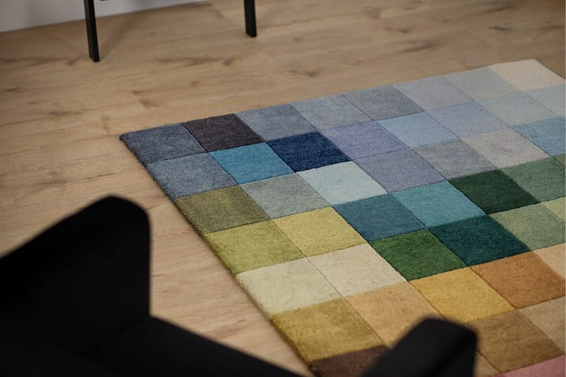 Insignia Uldtæppe 140x200 cm - Flerfarvet - Tekstiler - Tæpper - Moderne tæppe - Uldtæppe