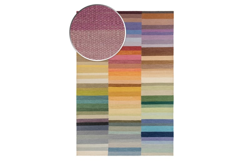 Riviera Uldtæppe 240x340 cm - Flerfarvet - Tekstiler - Tæpper - Moderne tæppe - Uldtæppe