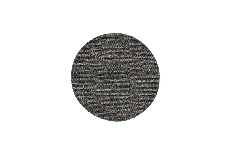 Skagen Uldtæppe 240 cm Rundt, Grafitmelange