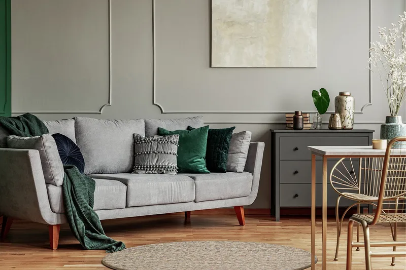 Skagen Uldtæppe 240 cm Rundt - Sandmelange - Tekstiler - Tæpper - Moderne tæppe - Uldtæppe