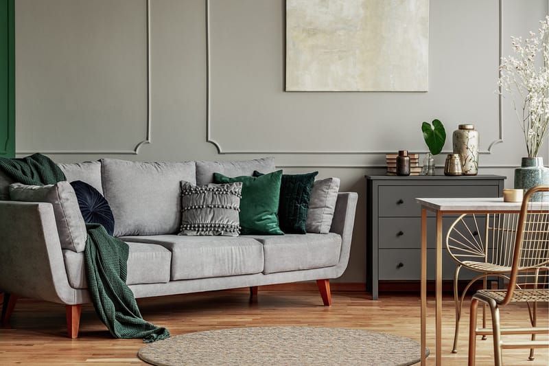 Skagen Uldtæppe 300 cm Rundt - Sandmelange - Tekstiler - Tæpper - Moderne tæppe - Uldtæppe