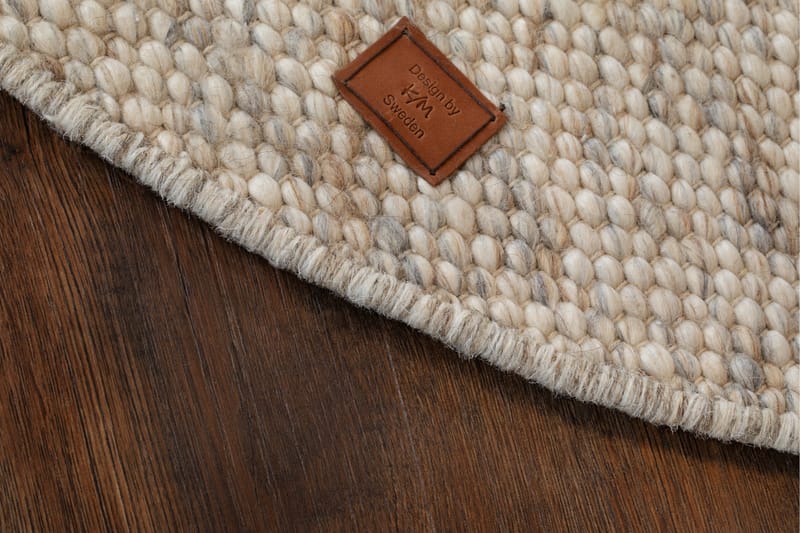 Skagen Uldtæppe 300 cm Rundt - Sandmelange - Tekstiler - Tæpper - Moderne tæppe - Uldtæppe