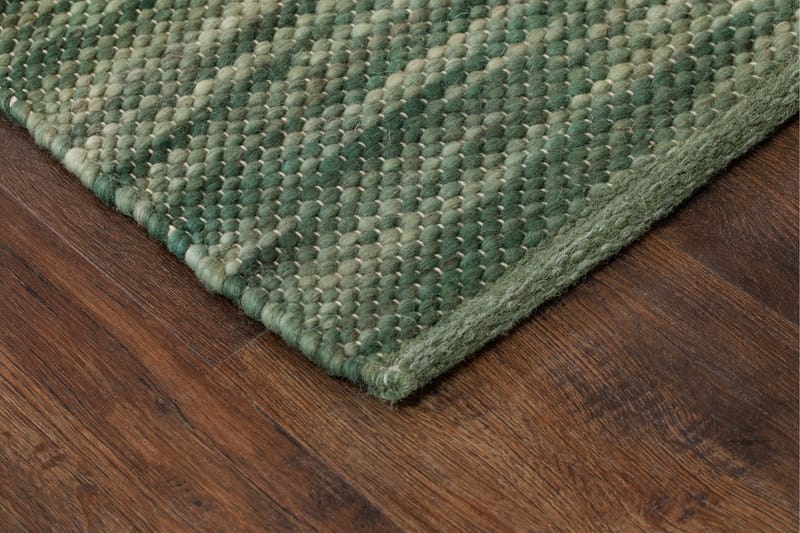 Skagen Uldtæppe 300x400 cm Rektangulært - Grønmelange - Tekstiler - Tæpper - Moderne tæppe - Uldtæppe