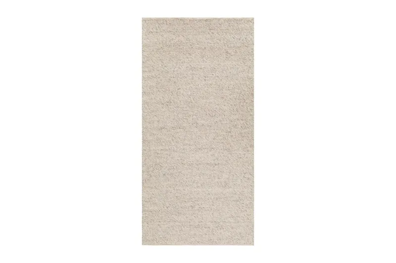 Skagen Uldtæppe 75x150 cm Rektangulært - Sandmelange - Tekstiler - Tæpper - Moderne tæppe - Uldtæppe
