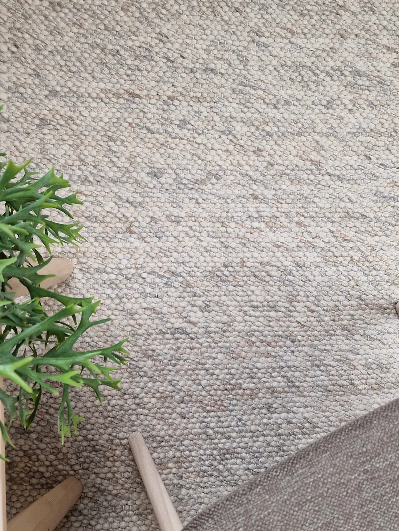 Skagen Uldtæppe 75x230 cm Rektangulært - Sandmelange - Tekstiler - Tæpper - Moderne tæppe - Uldtæppe