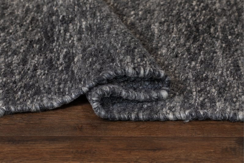 Skagen Ullmatta 140x200 cm Rektangulär KM Home Graphite melange 200x300 cm - Tekstiler - Tæpper - Moderne tæppe - Uldtæppe