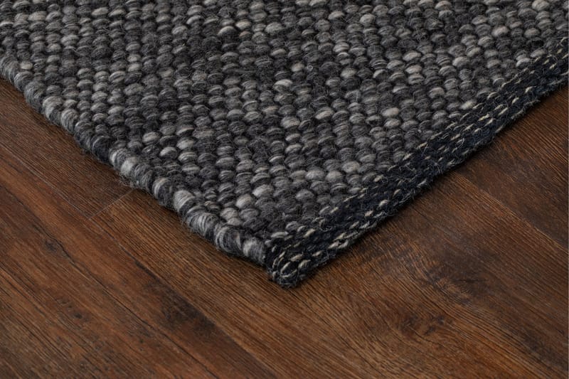 Skagen Ullmatta 140x200 cm Rektangulär KM Home Graphite melange 200x300 cm - Tekstiler - Tæpper - Moderne tæppe - Uldtæppe