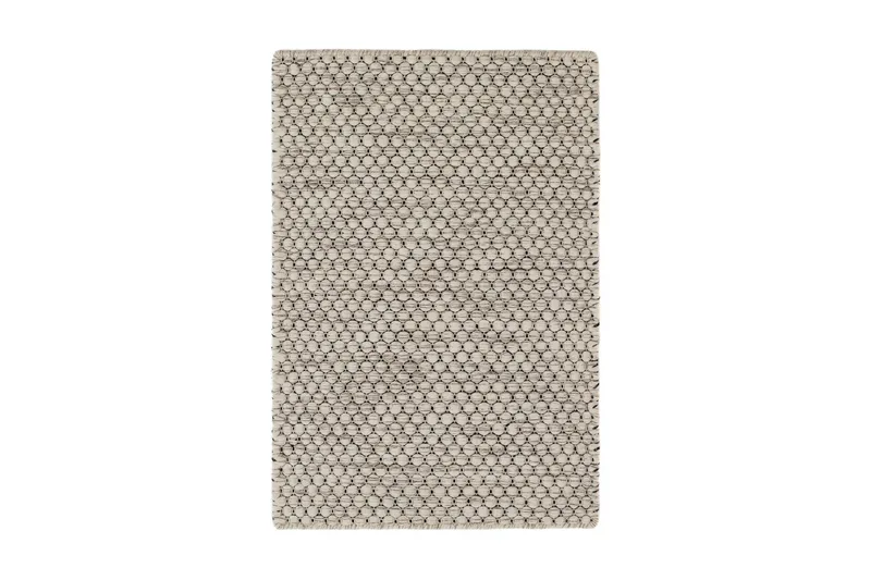 Torekov Uldtæppe 60x90 cm - Hvid - Tekstiler - Tæpper - Moderne tæppe - Uldtæppe