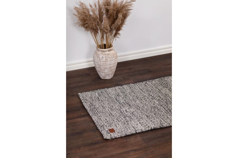 Torekov Uldtæppe 75x230 cm - Grå - Tekstiler - Tæpper - Moderne tæppe - Uldtæppe