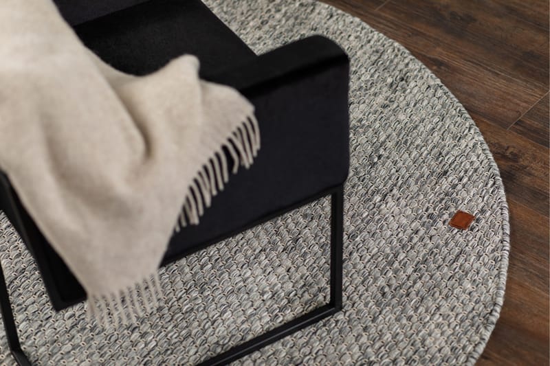 Torekov Uldtæppe Rund 300 cm - Grå - Tekstiler - Tæpper - Moderne tæppe - Uldtæppe