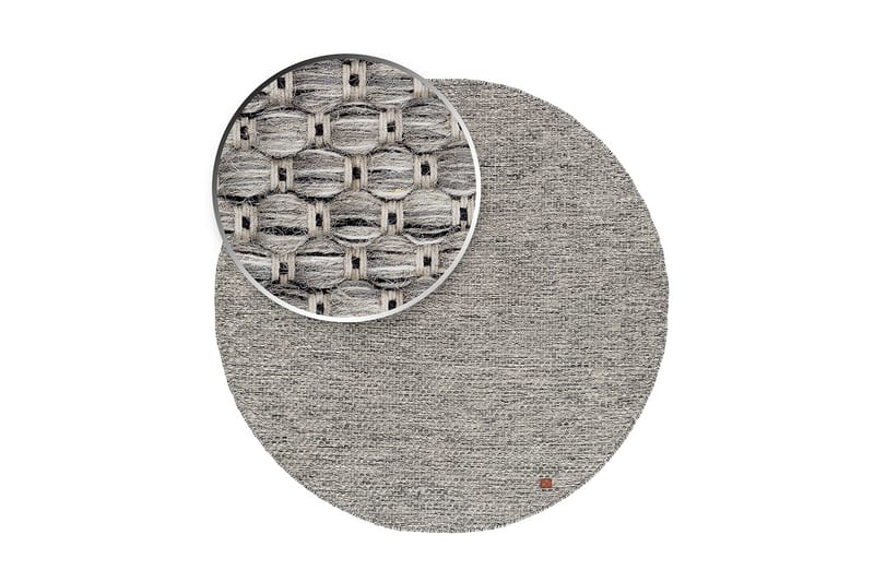 Torekov Uldtæppe Rund 300 cm - Grå - Tekstiler - Tæpper - Moderne tæppe - Uldtæppe