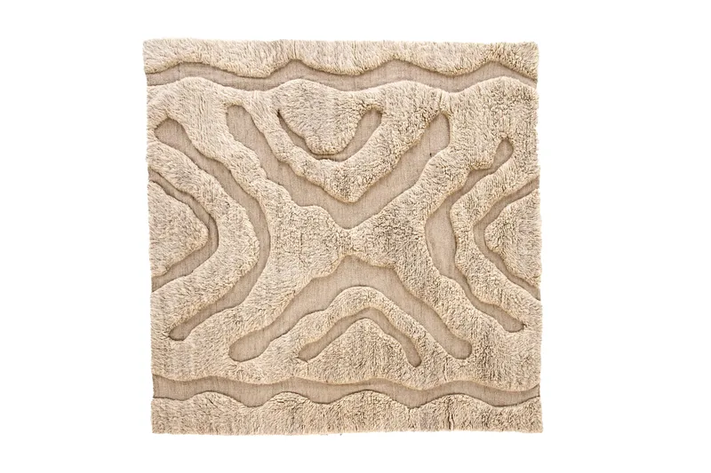 Trondheim x Josefin Lustig Ullmatta 402x400 cm Beige Beige - Tekstiler - Tæpper - Moderne tæppe - Uldtæppe