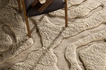 Trondheim x Josefin Lustig Ullmatta 402x400 cm Beige Beige - Tekstiler - Tæpper - Moderne tæppe - Uldtæppe