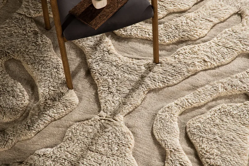 Trondheim x Josefin Lustig Ullmatta 402x400 cm Beige Beige - Tekstiler - Tæpper - Moderne tæppe - Uldtæppe