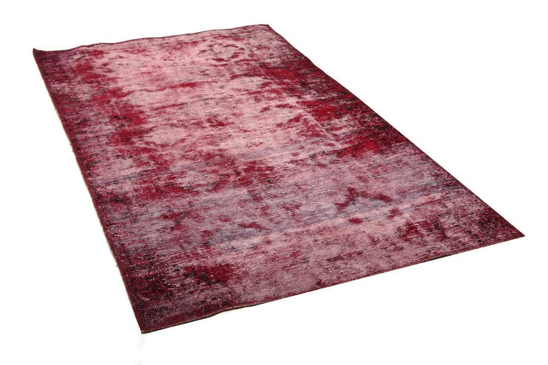 Vintage håndknyttede Tæppe Uld Rød 108x197cm - Uldt�æppe - Håndvævede tæpper
