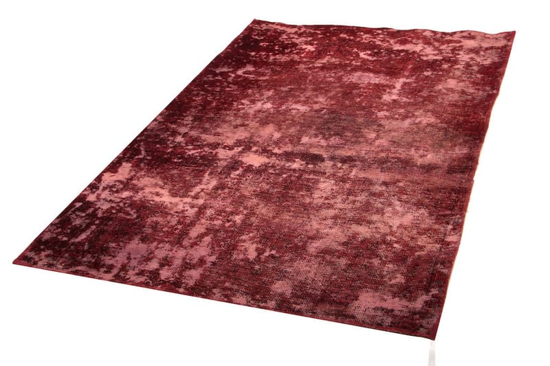 Vintage håndknyttede Tæppe Uld Rød 115x185cm - Uldtæppe - Håndvævede tæpper