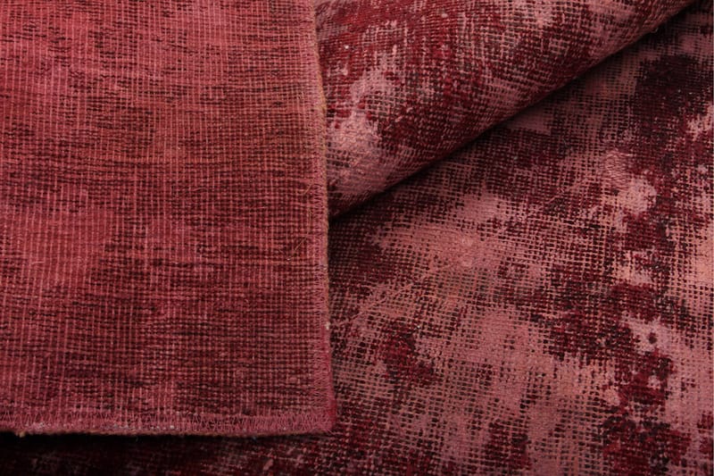 Vintage håndknyttede Tæppe Uld Rød 115x185cm - Uldtæppe - H�åndvævede tæpper