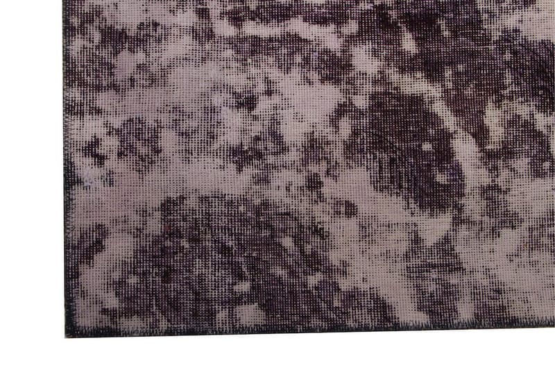 Vintage håndknyttet Tæppe Uld Lyserød/ mørkelilla 121x187cm - Uldtæppe - Håndvævede tæpper
