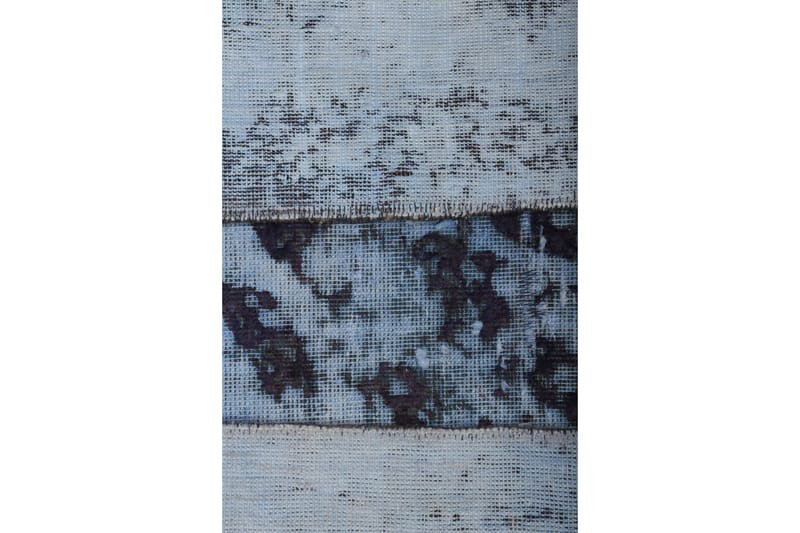 Vintage håndknyttet Tæppe Uld Mørkeblå 136x192cm - Uldtæppe - Håndvævede tæpper