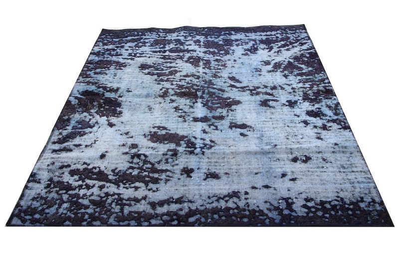 Vintage håndknyttet Tæppe Uld Mørkeblå 136x192cm - Uldtæppe - Håndvævede tæpper
