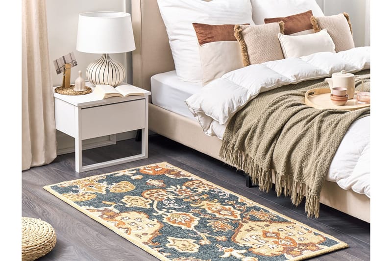 Umurlu Ryetæppe 80x150 cm Kvadratisk - Grå - Tekstiler - Tæpper - Moderne tæppe - Ryatæpper