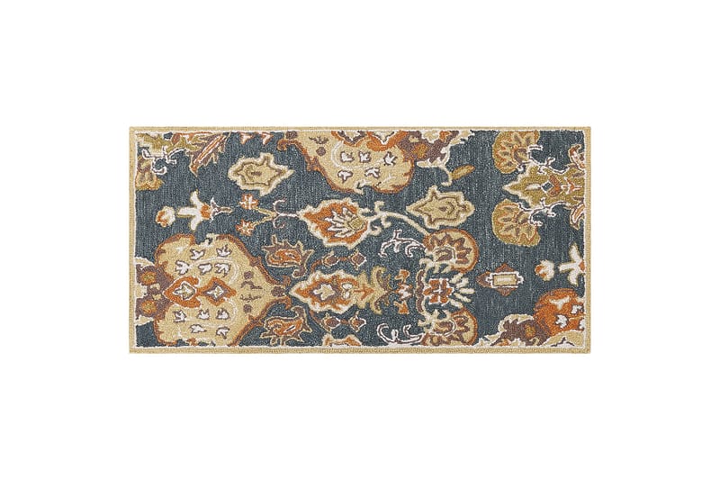 Umurlu Ryetæppe 80x150 cm Kvadratisk - Grå - Tekstiler - Tæpper - Moderne tæppe - Uldtæppe