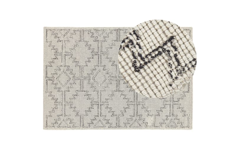Urla Ryetæppe 140x200 cm - Beige - Tekstiler - Tæpper - Moderne tæppe - Ryatæpper