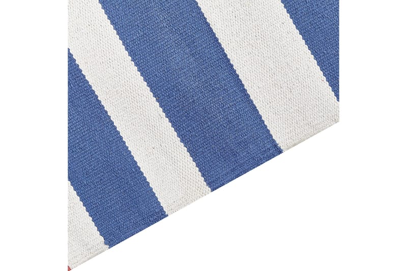 Varser Bomuldstæppe 140x200 cm - Blå - Tekstiler - Tæpper - Moderne tæppe - Bomuldstæpper