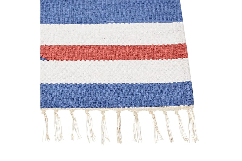 Varser Bomuldstæppe 200x300 cm - Blå - Tekstiler - Tæpper - Moderne tæppe - Bomuldstæpper