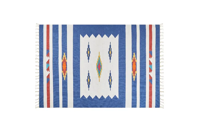 Varser Bomuldstæppe 200x300 cm, Blå