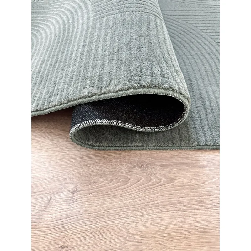 Vaskbart Tæppe Castello Art - Grøn - Tekstiler - Tæpper - Moderne tæppe - Kludetæpper