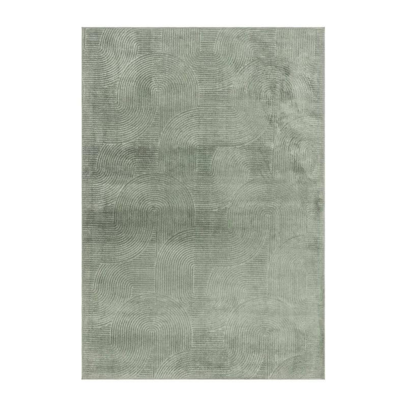Vaskbart Tæppe Castello Art - Grøn - Tekstiler - Tæpper - Moderne tæppe - Kludetæpper