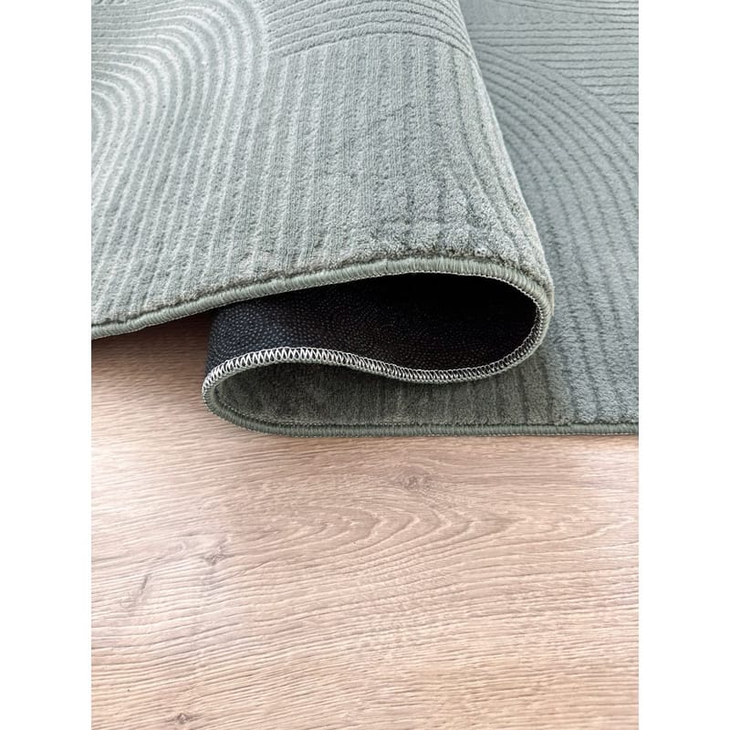 Vaskbart Tæppe Castello Art - Grøn - Tekstiler - Tæpper - Moderne tæppe - Kludetæpper