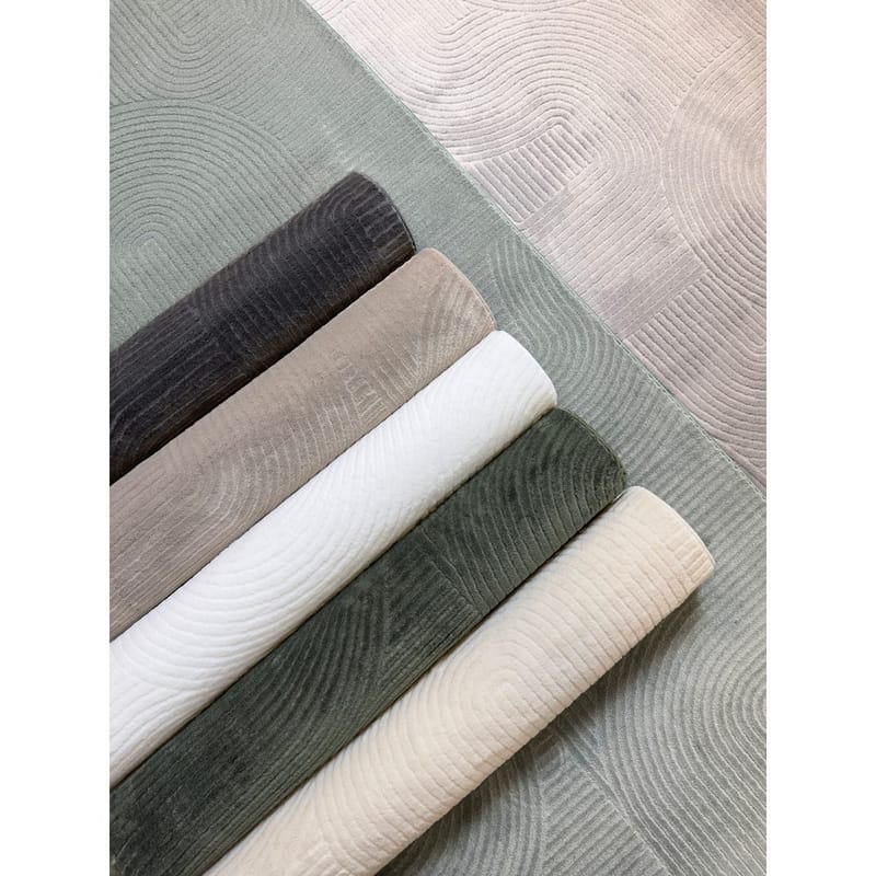 Vaskbart Tæppe Castello Art - Grøn - Tekstiler - Tæpper - Moderne tæppe - Kludetæpper