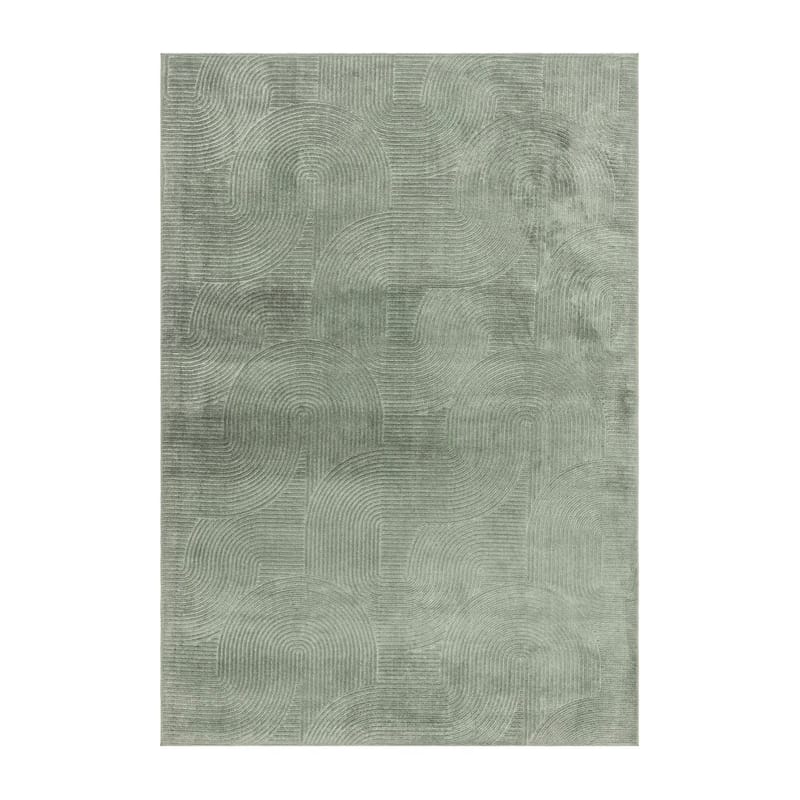 Vaskbart Tæppe Castello Art - Grøn - Tekstiler - Tæpper - Moderne tæppe - Kludetæpper